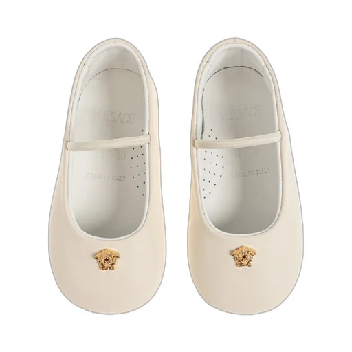 Versace Kids Strap Slip-On Ballet Flats