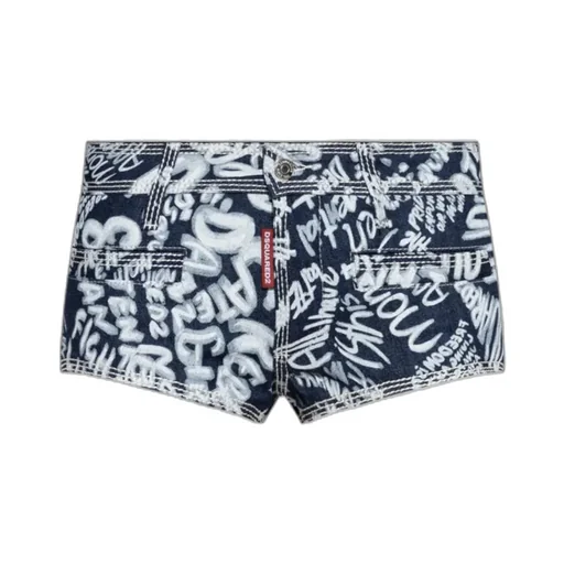 Dsquared2 Pattern-Printed Denim Shorts
