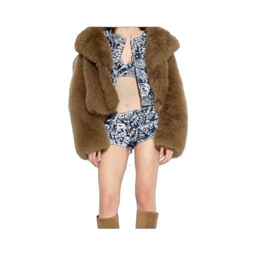 Dsquared2 Pattern-Printed Denim Shorts