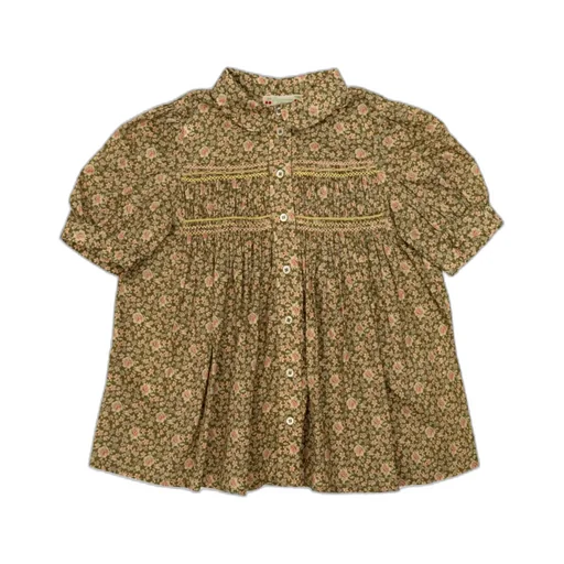 Floral Button Top