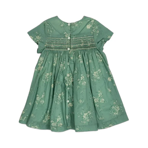 Floral-Print Smocked Dress