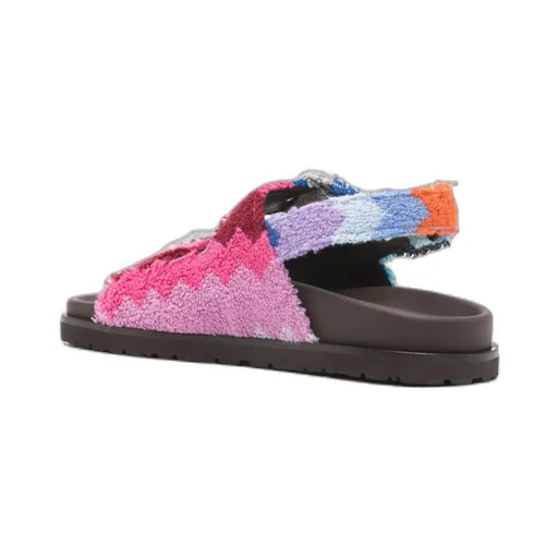 Mia Zig-Zag Strap Sandals
