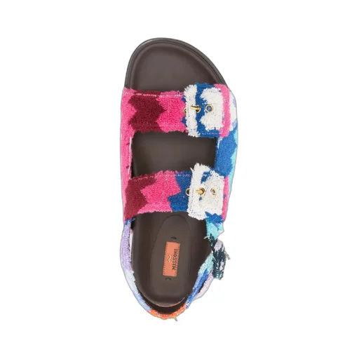 Mia Zig-Zag Strap Sandals