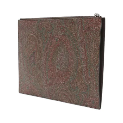 Etro Paisley Logo Wristlet Bag