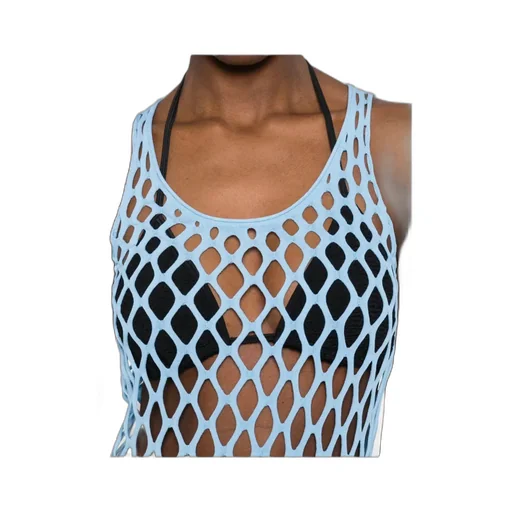 Christopher Esber Open-Knit Fringed Sleeveless Dress