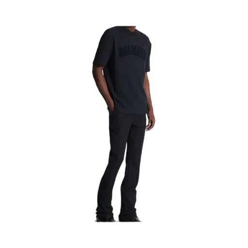 Balmain Terry Monogram Crewneck T-Shirt