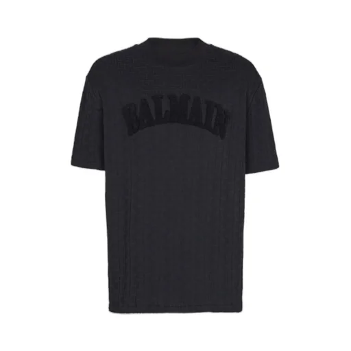 Balmain Terry Monogram Crewneck T-Shirt