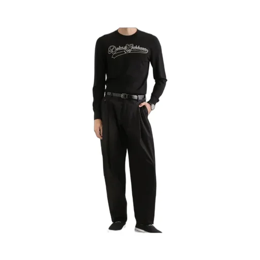 Virgin Wool Pullover With Embroidery