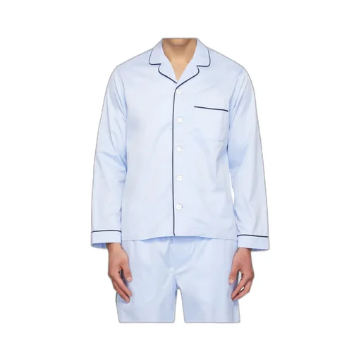Button-Up Long-Sleeved Pajamas