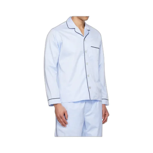 Button-Up Long-Sleeved Pajamas