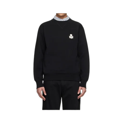 Mike Logo-Embroidered Crew-Neck Sweatshirt