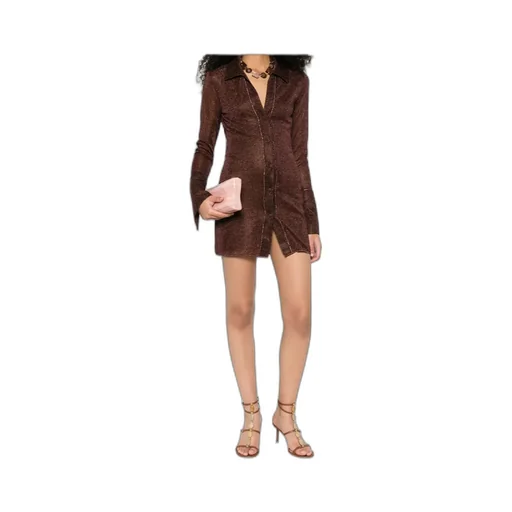 Osree Long-Sleeve Buttoned Mini Dress