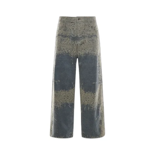 Amiri Paisley Wide-Leg Jeans