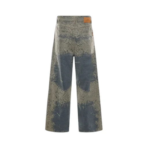Amiri Paisley Wide-Leg Jeans