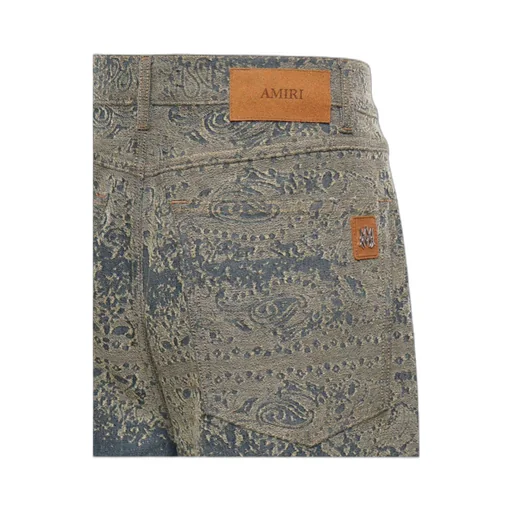 Amiri Paisley Wide-Leg Jeans