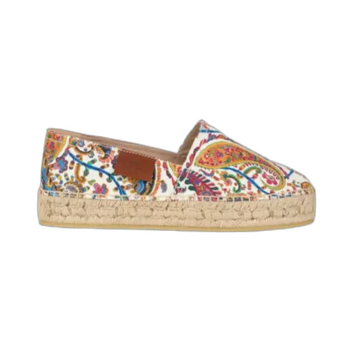 Etro Logo Patch Slip-On Espadrilles
