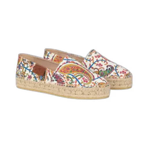 Etro Logo Patch Slip-On Espadrilles