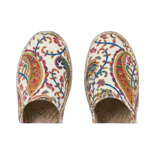 Etro Logo Patch Slip-On Espadrilles