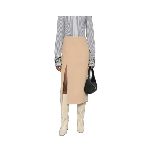 Slit Midi Skirt