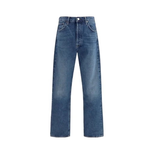 Agolde High-Rise Straight-Leg Jeans
