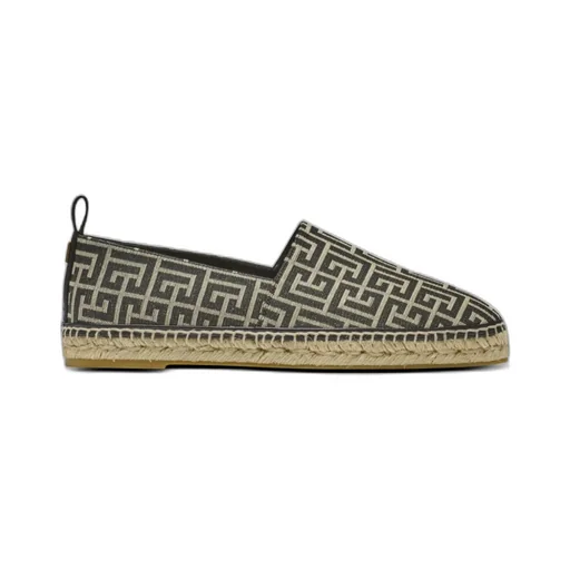 Balmain Monogram Jacquard Espadrilles