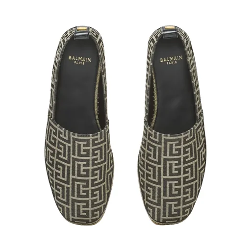 Balmain Monogram Jacquard Espadrilles