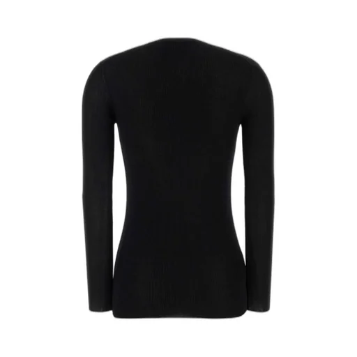 Prada Crewneck Button-Up Cardigan