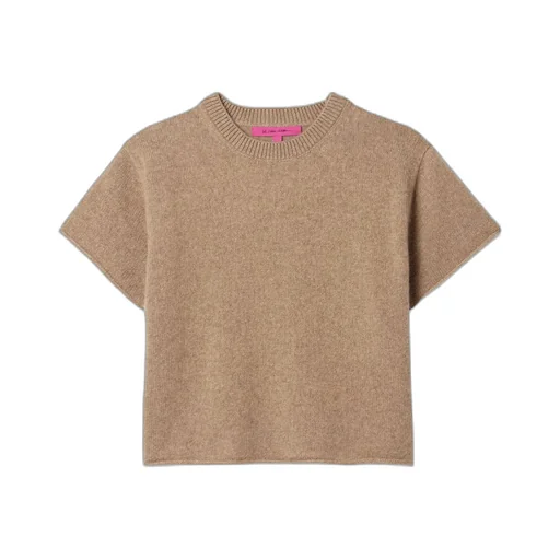 Short-Sleeved Cashmere Sweater