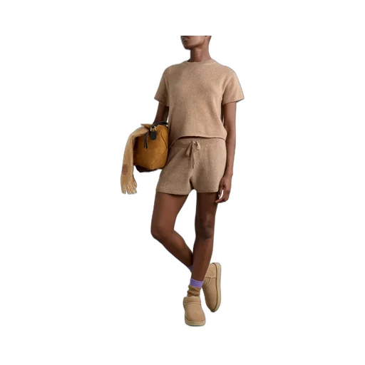 Short-Sleeved Cashmere Sweater