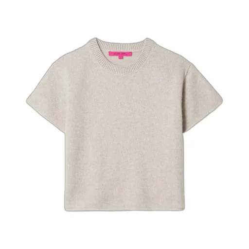 Short-Sleeved Cashmere Sweater