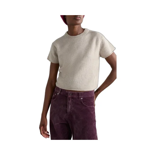 Short-Sleeved Cashmere Sweater