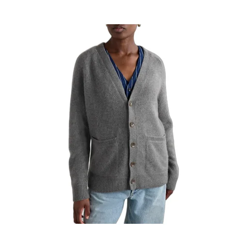 Long-Sleeved Cashmere Cardigan