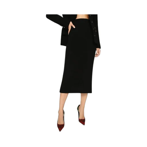 Virgin Wool Pencil Skirt