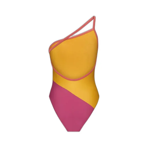Saint Laurent One-Shoulder Backless Swimsuit
