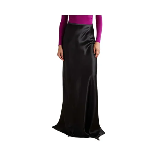 Silk-Satin Maxi Skirt