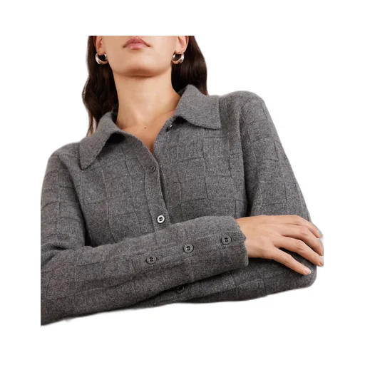 Long-Sleeved Cashmere Cardigan