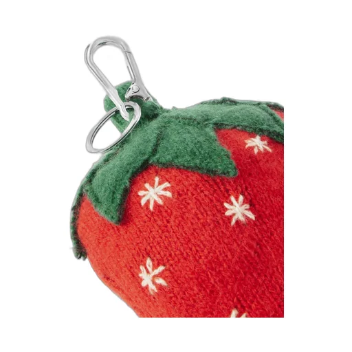 Strawberry Crocheted Cashmere Keychain