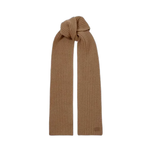 AppliquÉD Ribbed Cashmere Scarf