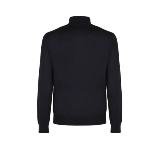 Zegna Long Sleeve Knitted Polo Shirt