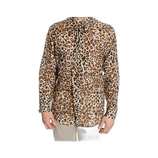 Dsquared2 Tie Leopard-Print Buttoned Shirt