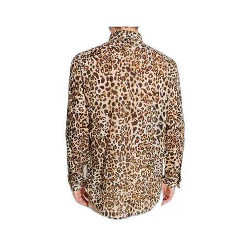 Dsquared2 Tie Leopard-Print Buttoned Shirt