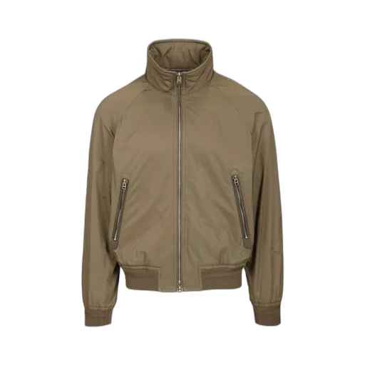 Tom Ford Ribbed Hem Zip Jacket