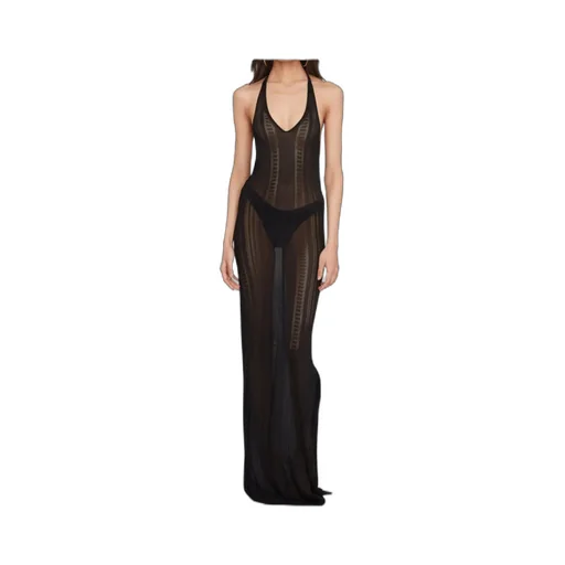 Guayabera Knitted Maxi Dress