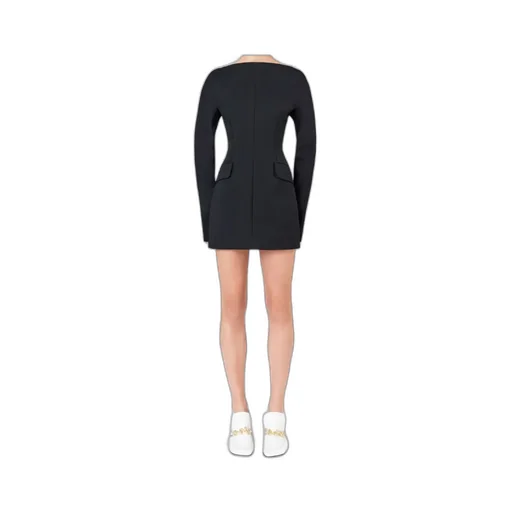 Short Fitted Crepe Dress