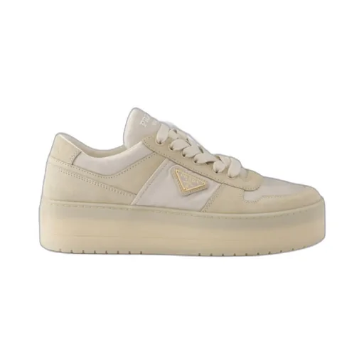 Downtown Bold Re-Nylon And Suede Sneakers