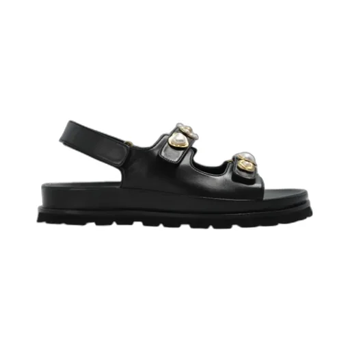 Open-Toe Flat Sandals