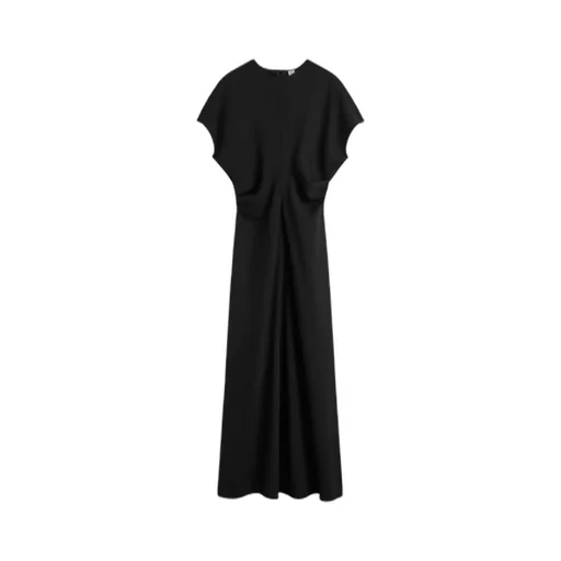 TotÊMe Slouched-Waist Crewneck Dress