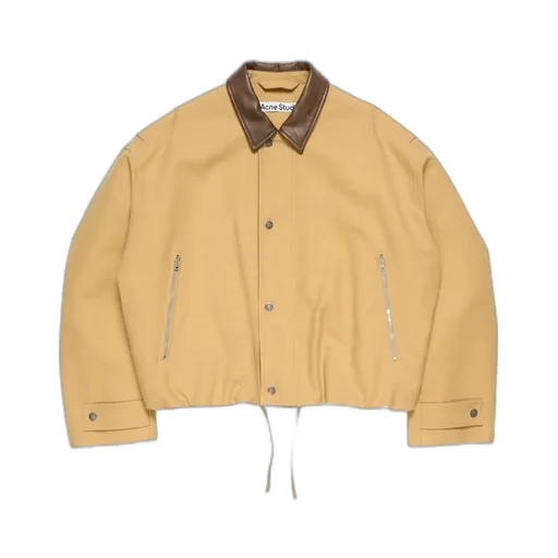 Acne Studios Faux Leather Collar Jacket