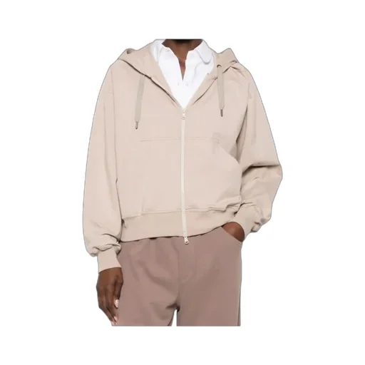 Brunello Cucinelli Drawstring Zipped Hoodie