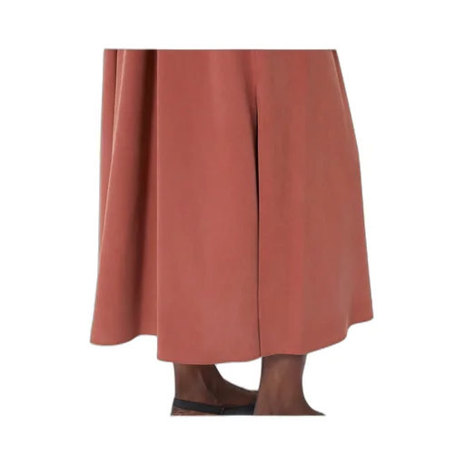 Washed Silk Canvas Dress - Terra Cotta